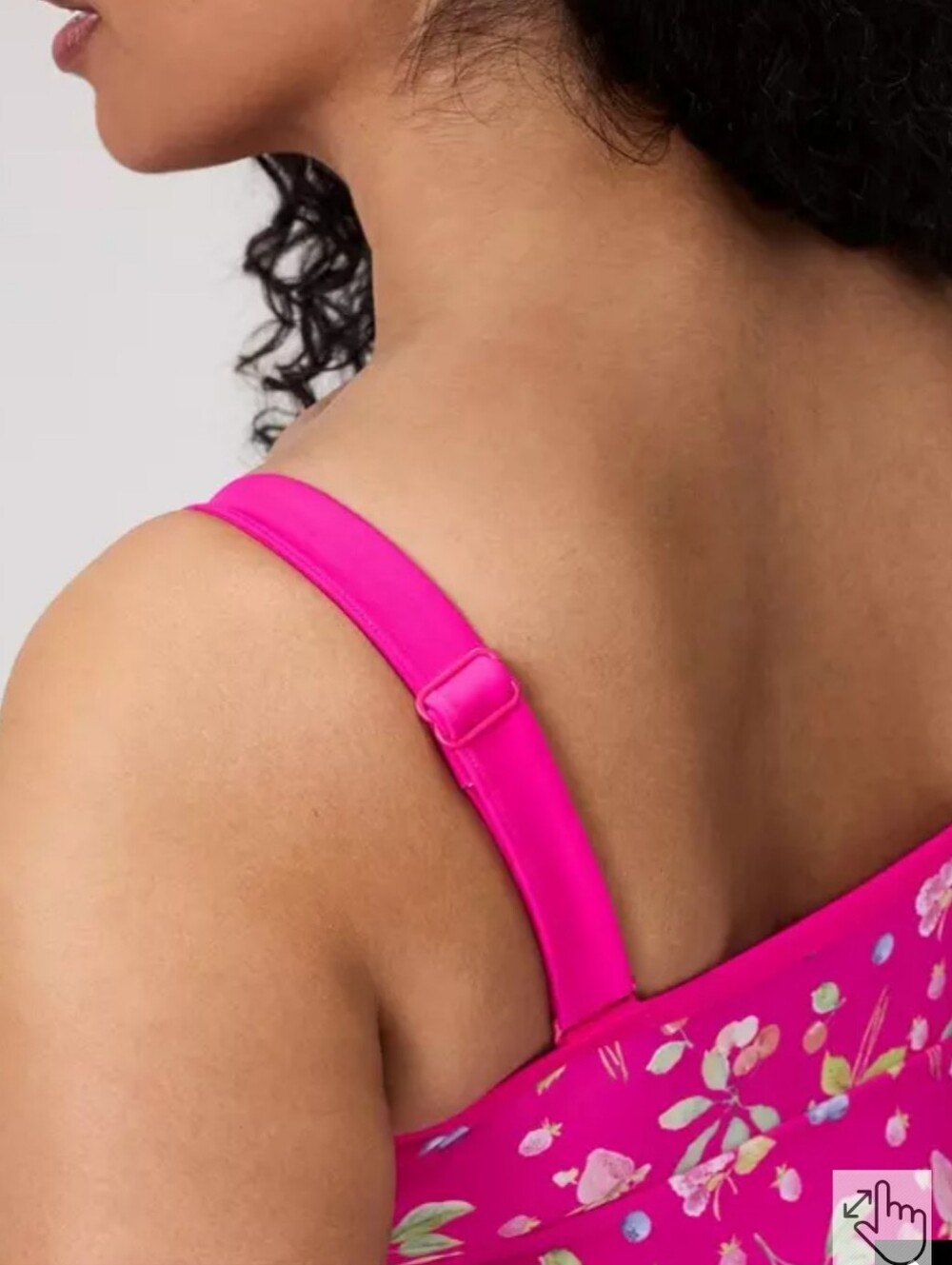 New Torrid 2X(18/20W) Wire-Free V-Plunge Cheeky One Piece Swimsuit-Bright Pink - Picture 5 of 10